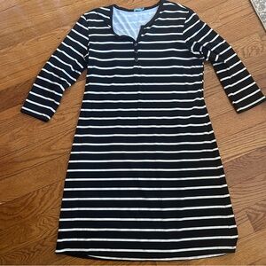 J McLaughlin Lynn Henley Dress XL Travel Knit Preppy Casual Weekend Wear Luxury